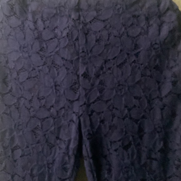 Free people navy lace pants size SP - Picture 8 of 10